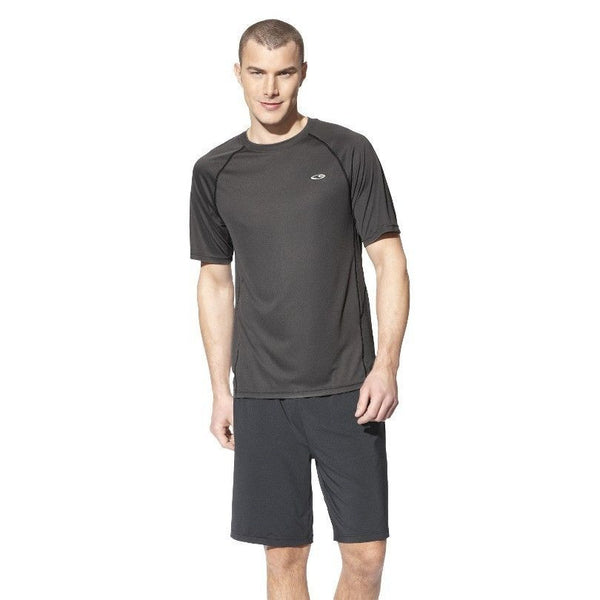 C9 Champion Men Ventilating Pieced White Tee Mesh Back Workout T