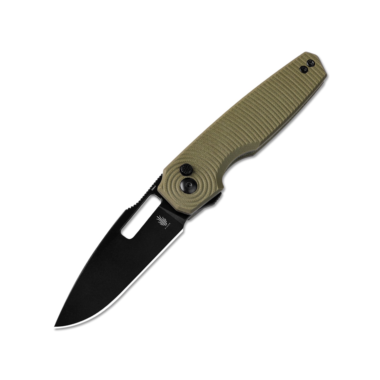 Dogfish 3.14 inch NitroV Blade Olive Green G10 Handle V3640A2-Kizer