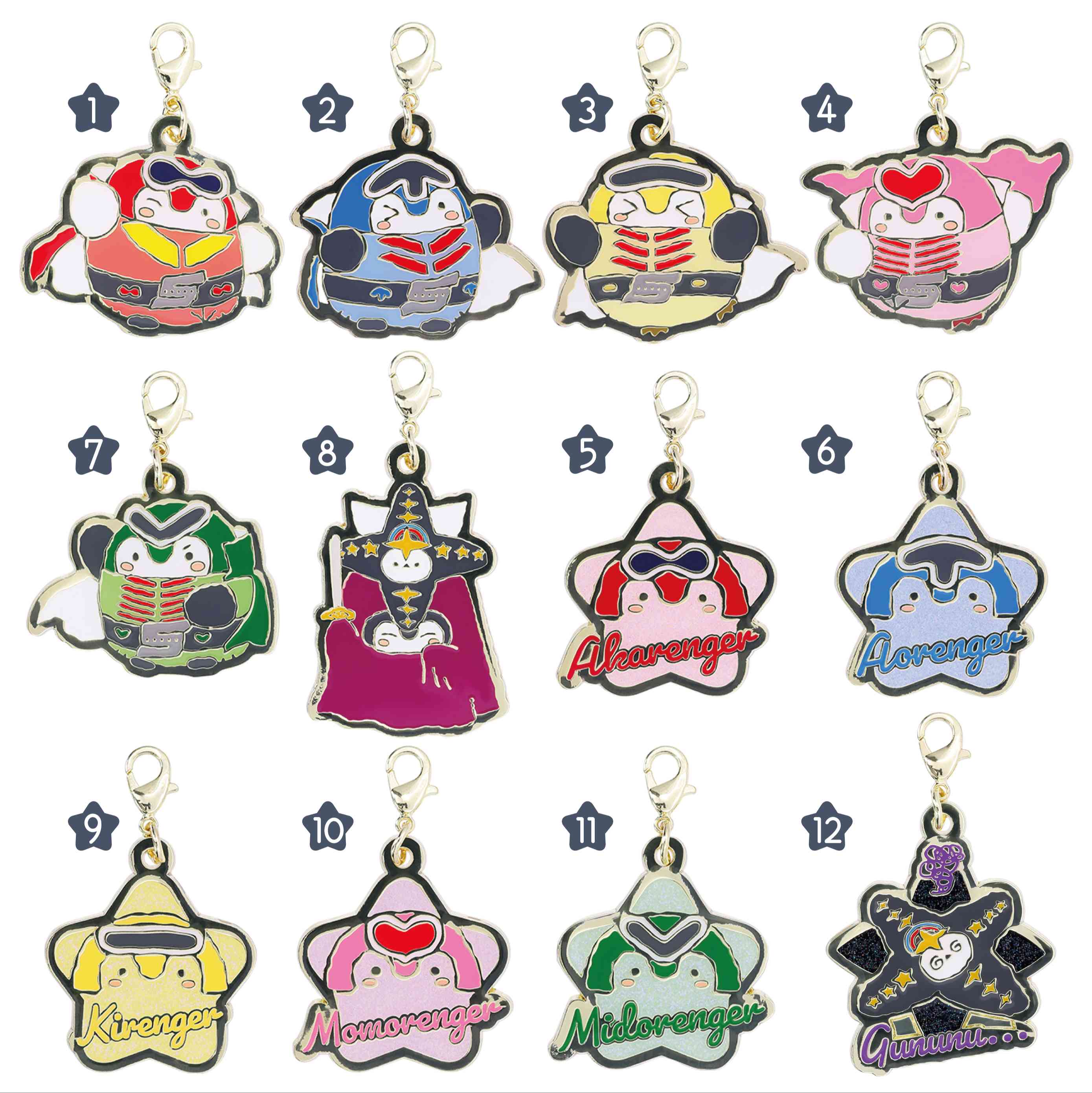 Goranger xKoupen-chan,코우펜짱,点赞鹅,正能量企鵝 Metal charm