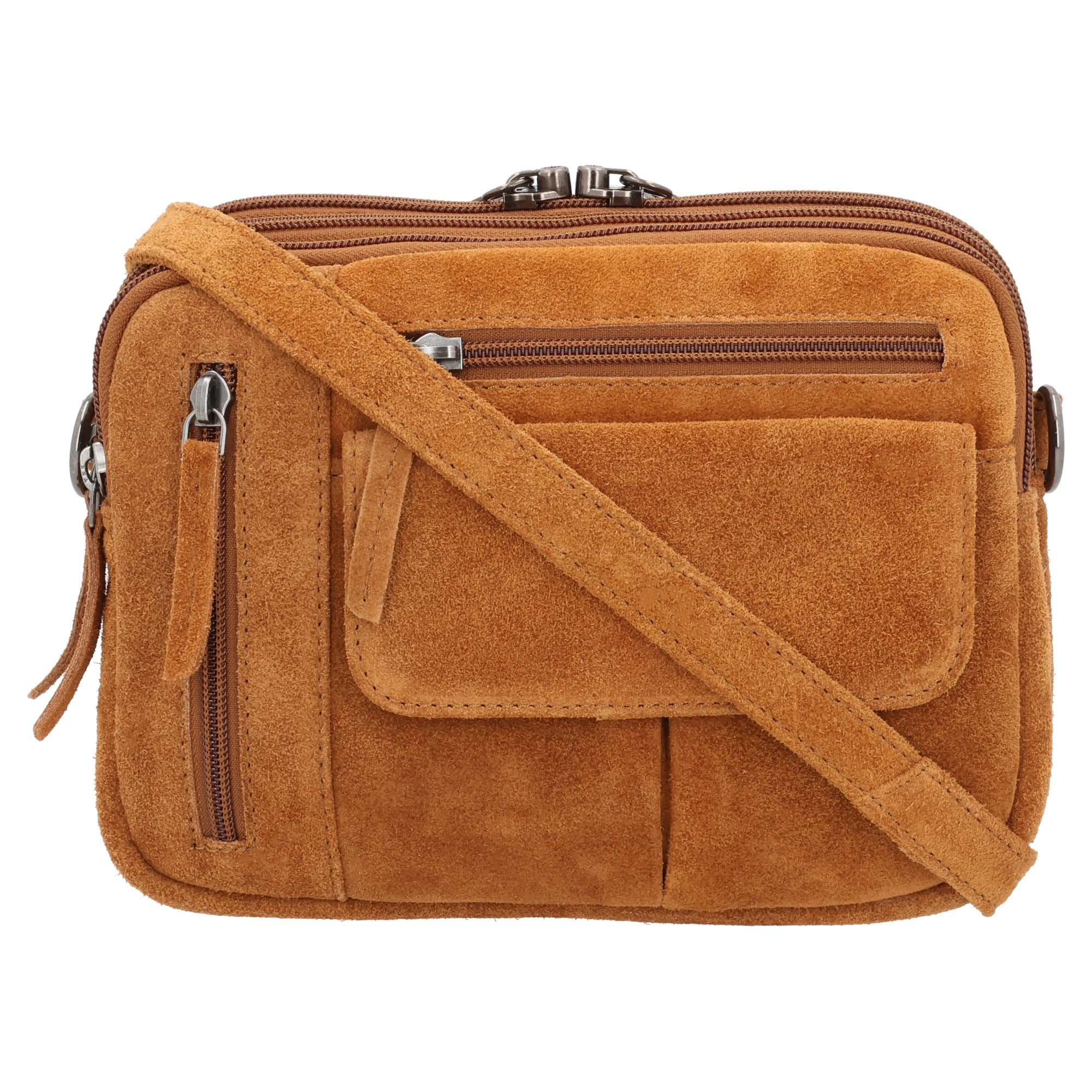 Hadley Suede Crossbody – Concealed Carry in Style