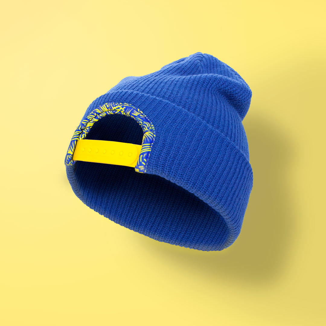 SnapBack Beanie - BLUE – Lazagna