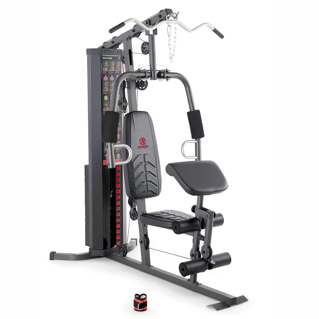 Marcy 150lb Stack Home Gym with Raised Seat/Back Pad | MWM-1005