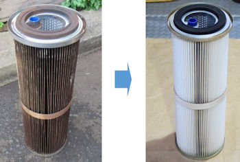 集塵機フィルター洗浄 再利用｜粉塵対策 ｜ 集塵機フィルター再利用