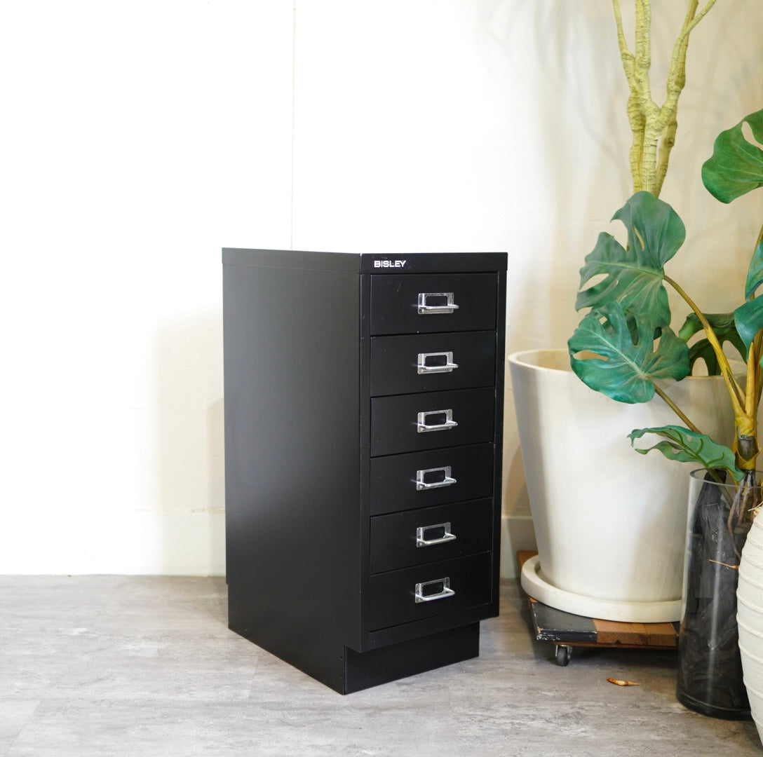 ビスレー / BISLEY 29シリーズ A4キャビネット 6段 ブラック 中古