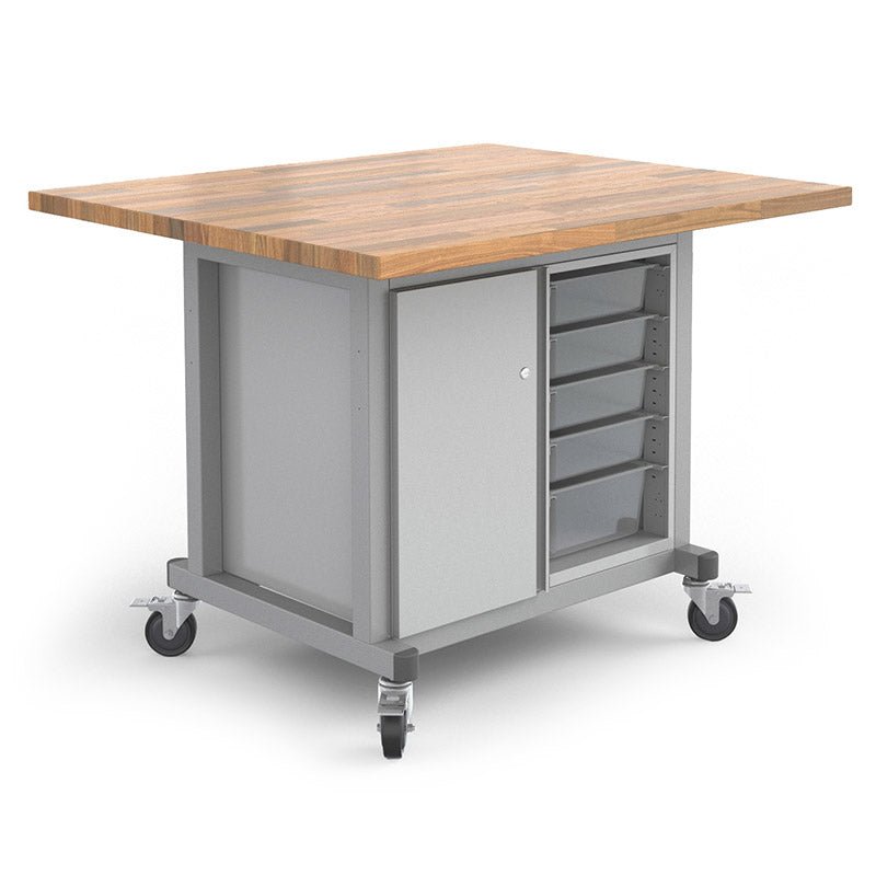 Haskell Education Explorer Series Maker Table with Butcher Block