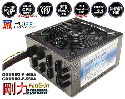 株式会社サイズ ｜ 商品詳細 ｜剛力プラグイン 450Wと550Wの2種類