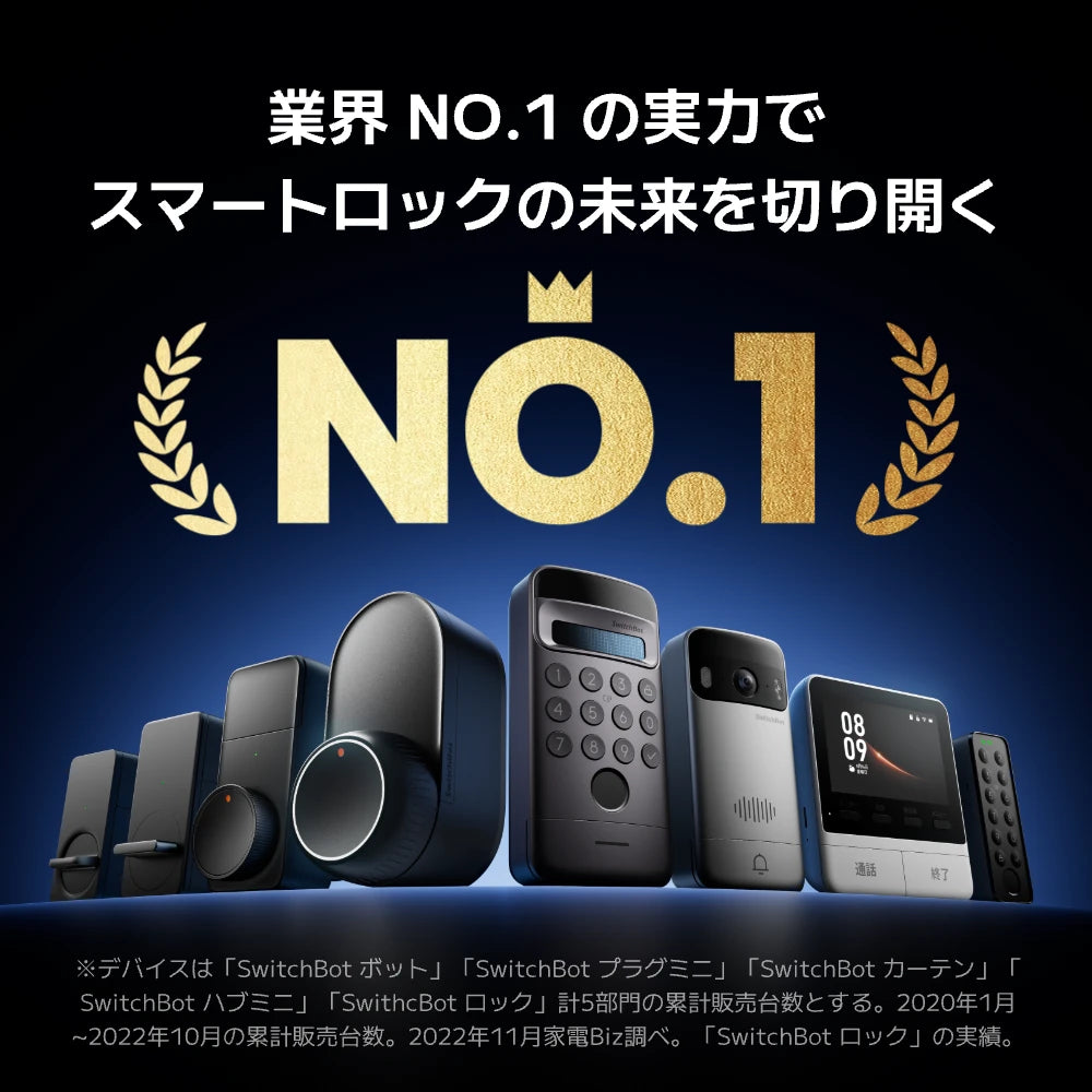 SwitchBot ドアロックUltra 顔認証Proセット | 顔が、手のひらが