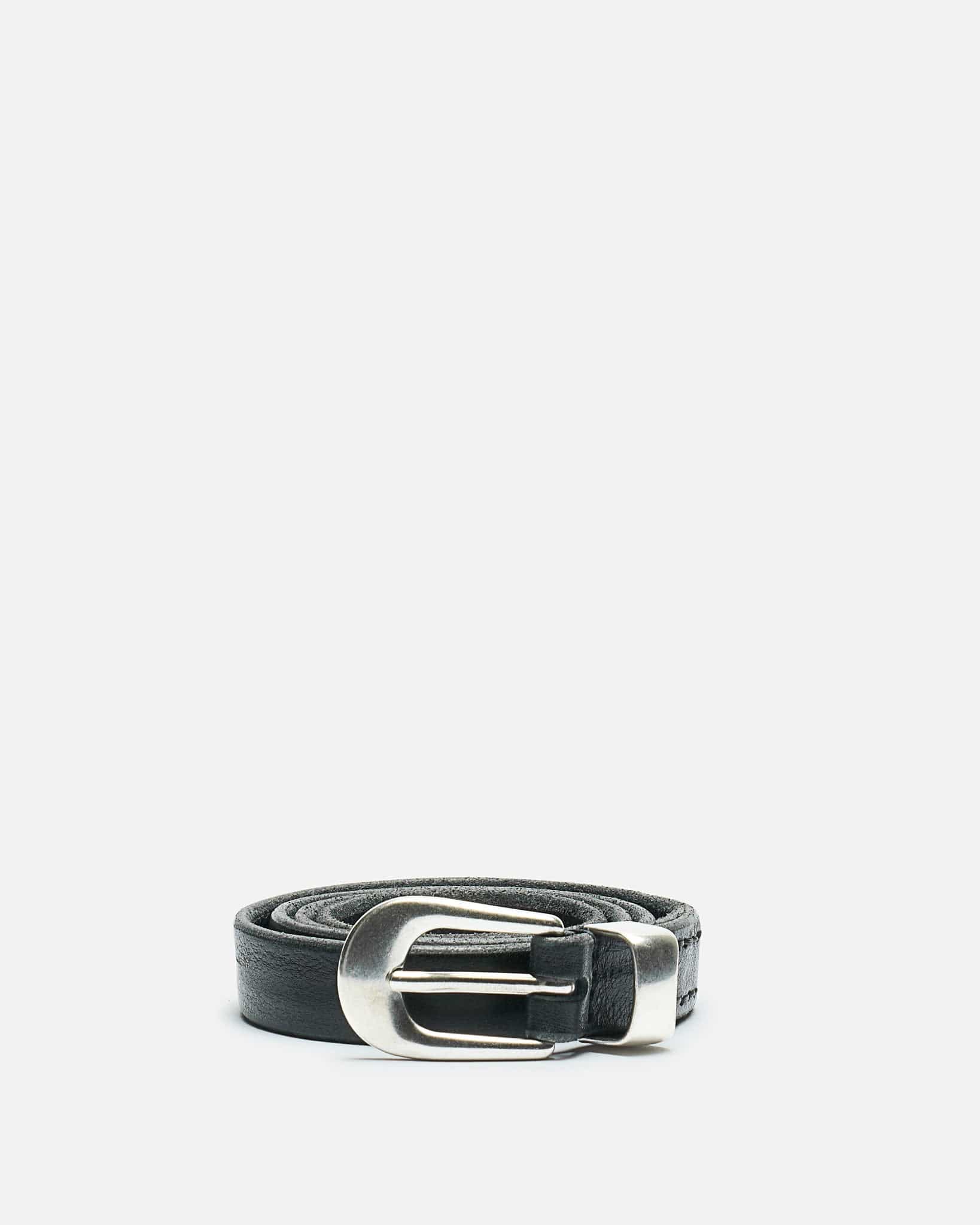 2cm Belt in Black Leather – SVRN
