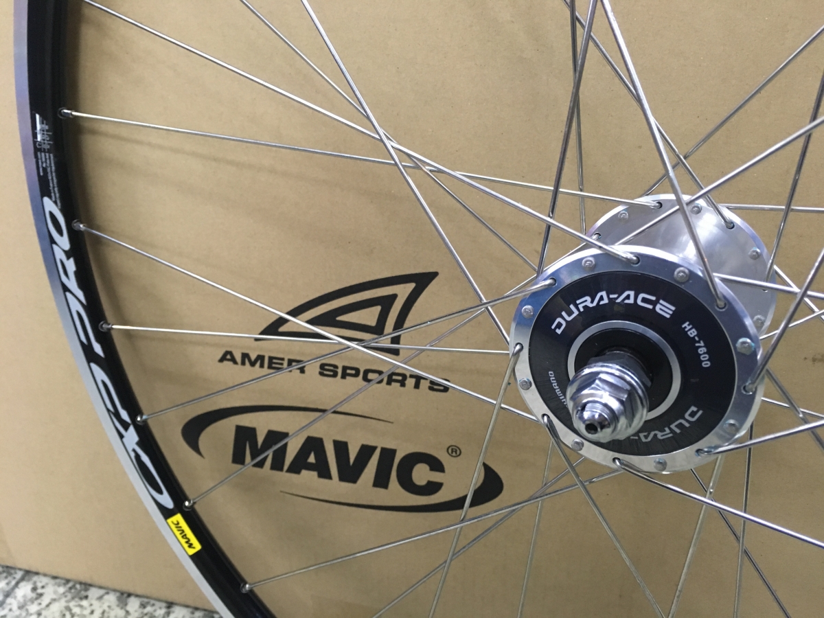 池袋チャーリー本日の作業日記】デュラエースハブでトラックホイール組