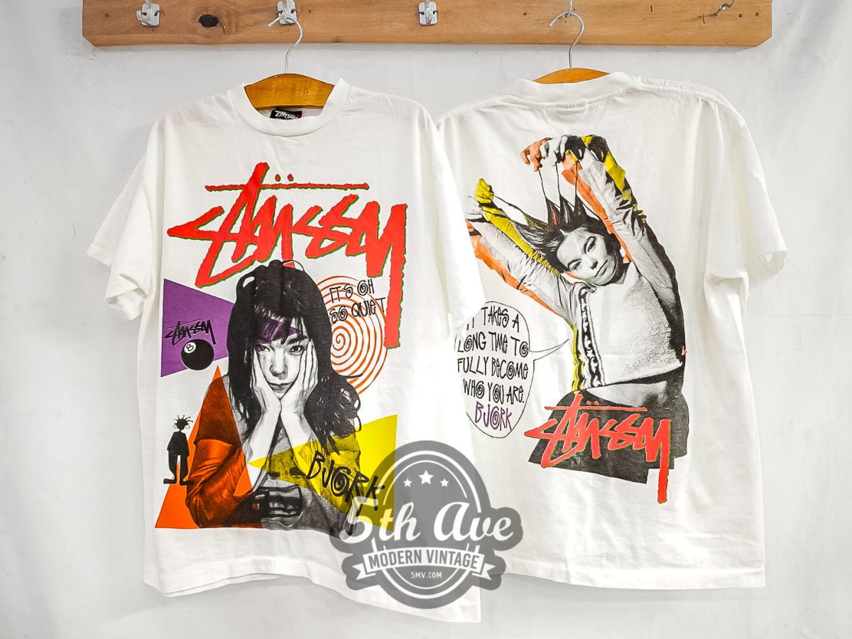 Björk Bjork X Stüssy 'It's Oh So Quiet' - Vintage Reprint Band T-Shirt