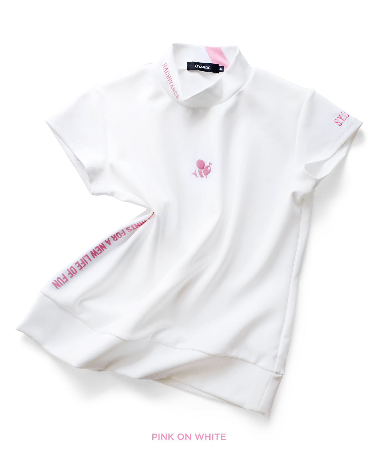 8YARDS / Women's Backslash MockNeck | White