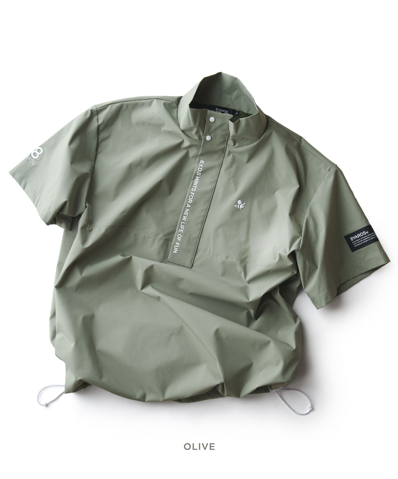 8YARDS / Men's SideTuck Half Sleeve Blouson