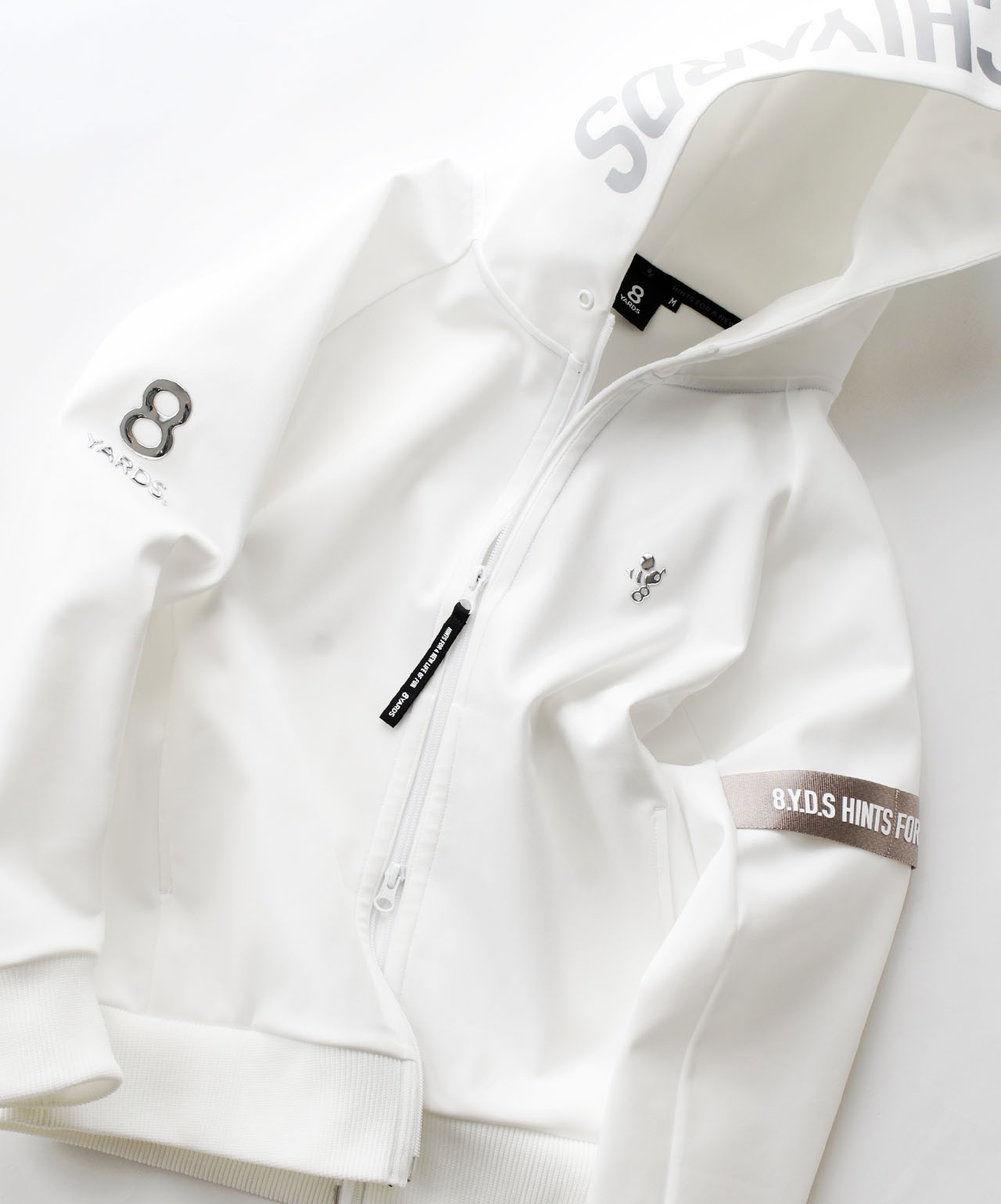 8YARDS / BIG HOODIE | White