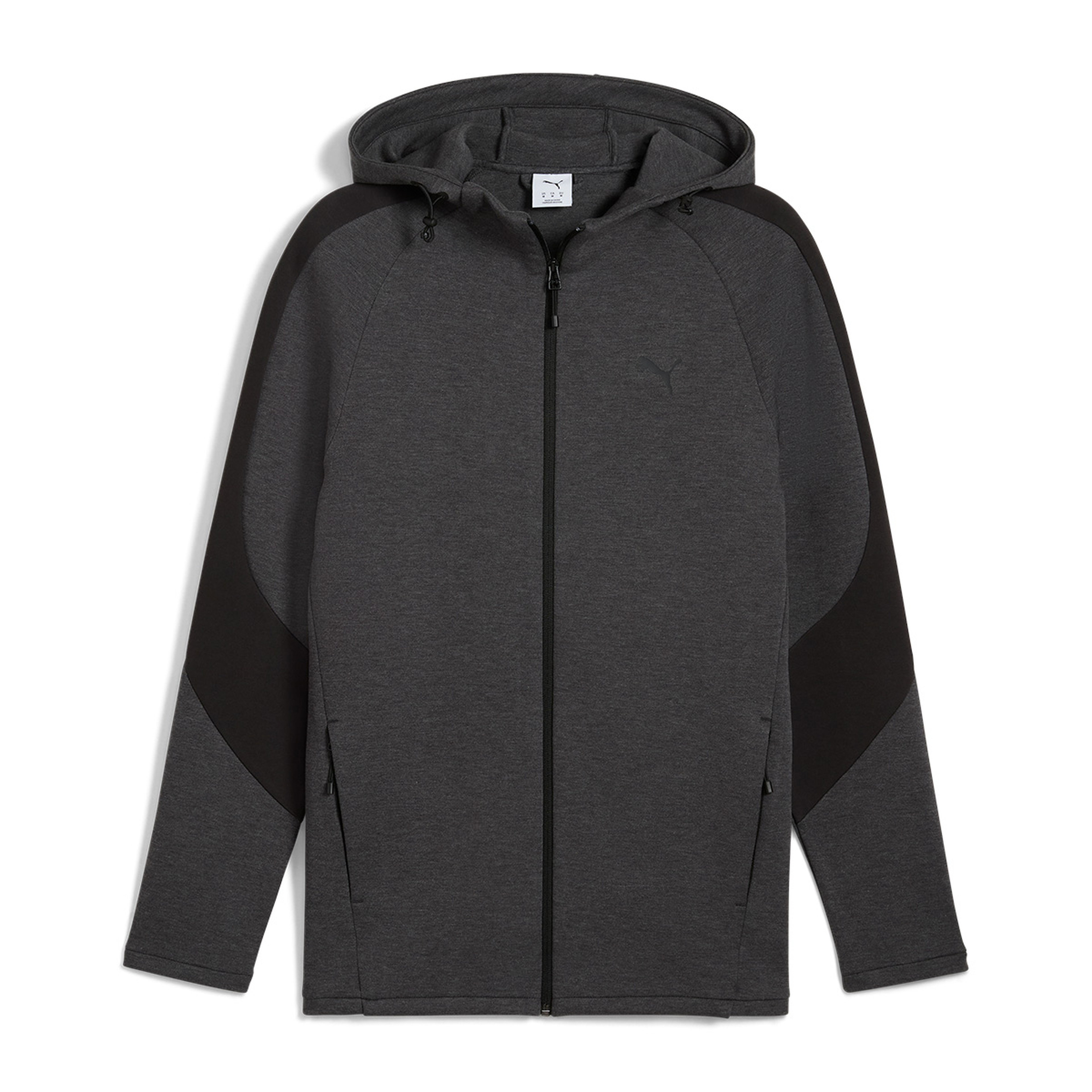 Puma Evostripe Core Fz Hoodie Erkek Gri Günlük Stil Sweatshirt