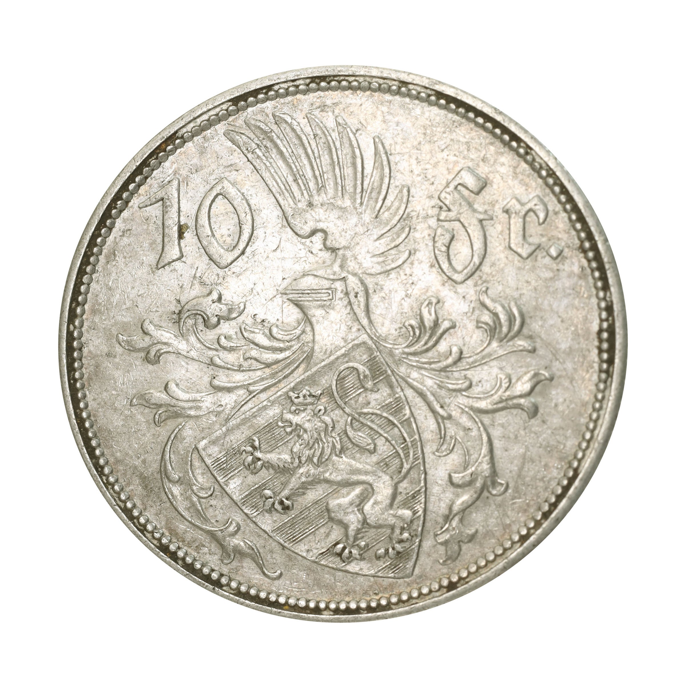 ルクセンブルク 1929年 10フラン 銀貨 シャルロット Luxembourg 10