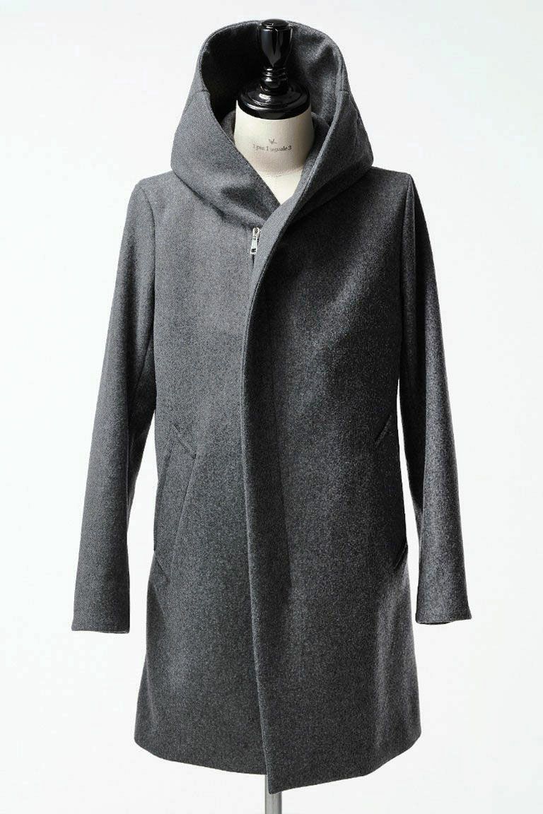 ジャケット・アウター 1piu1uguale3 MOUTON HOODED WRAP COAT K