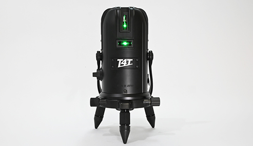 国産のフルライングリーンレーザー墨出し器「TLL-44G」｜T4Tシリーズ