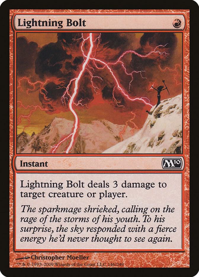 Lightning Bolt - Magic 2010 (M10) - Magic: The Gathering
