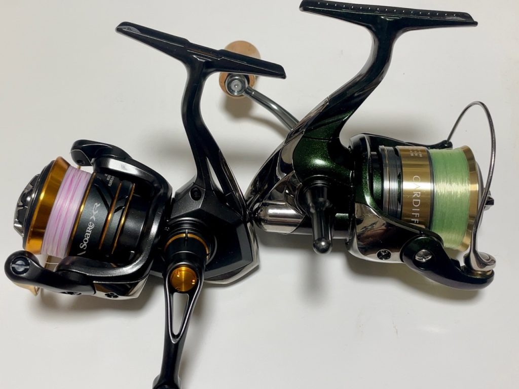 やっぱ小型のスピニングリールが欲しくて、22ソアレXR 500SPGを買って