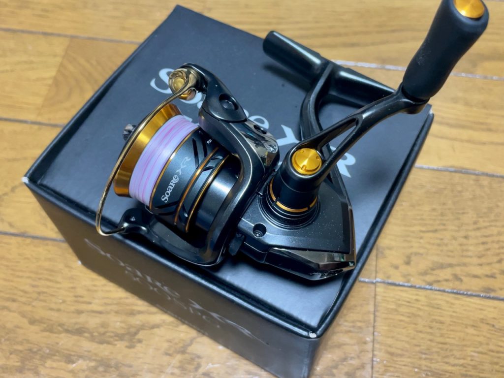やっぱ小型のスピニングリールが欲しくて、22ソアレXR 500SPGを買って