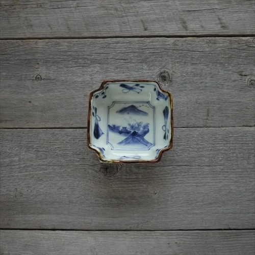 有田焼/寛右衛門窯/染付山水小鉢/11.2 X H5 - テーブルライフストア