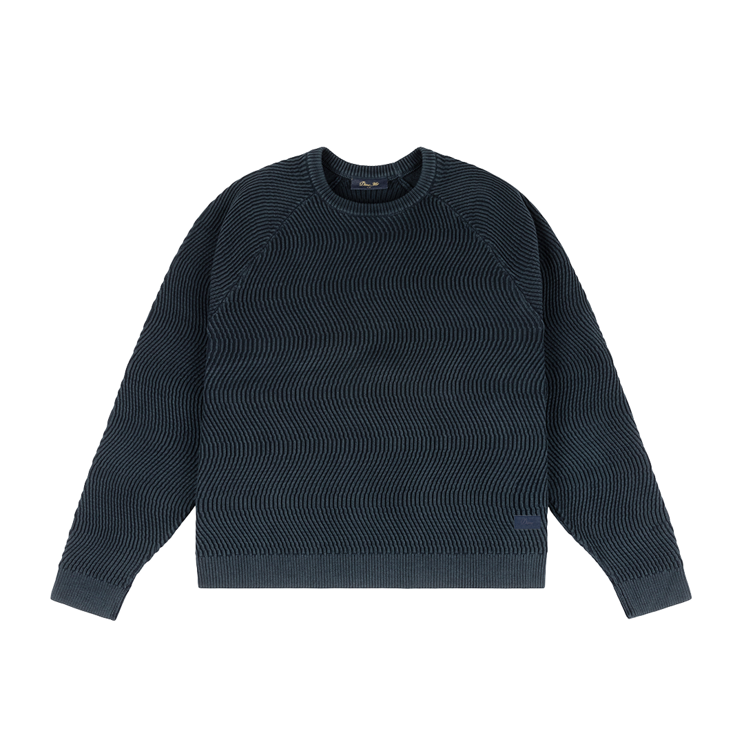 DIME MTL（ダイム モントリオール）| WAVE KNIT SWEATER / NAVY