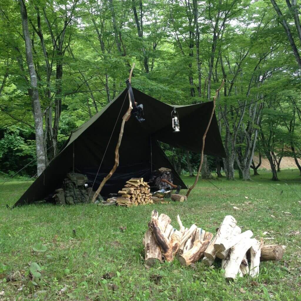 米軍 軍幕 US パップテント 80年代 シェルターハーフ #14 米軍 軍幕 US