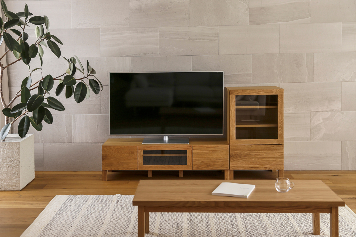 レッチェ 120TVボード OAK(W120×D44×H35cm)税込￥95,000 | 高野木工