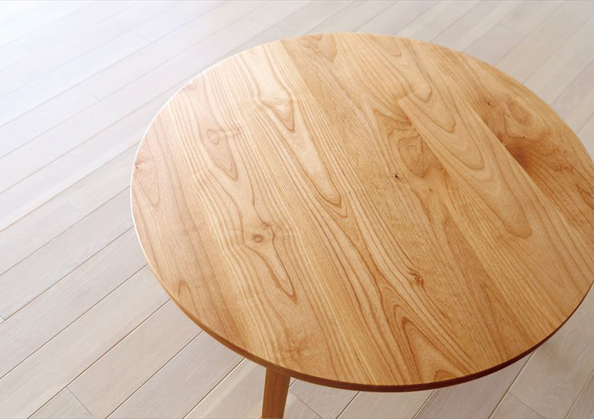 プレーンラウンドリビングテーブル ALDER(Φ90/105/120×H35cm)税込