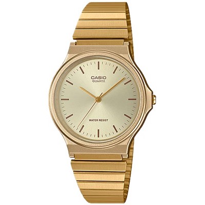 Casio Men's Gold-Tone Analog Watch with Gold Dial - MQ-24G-9ECF