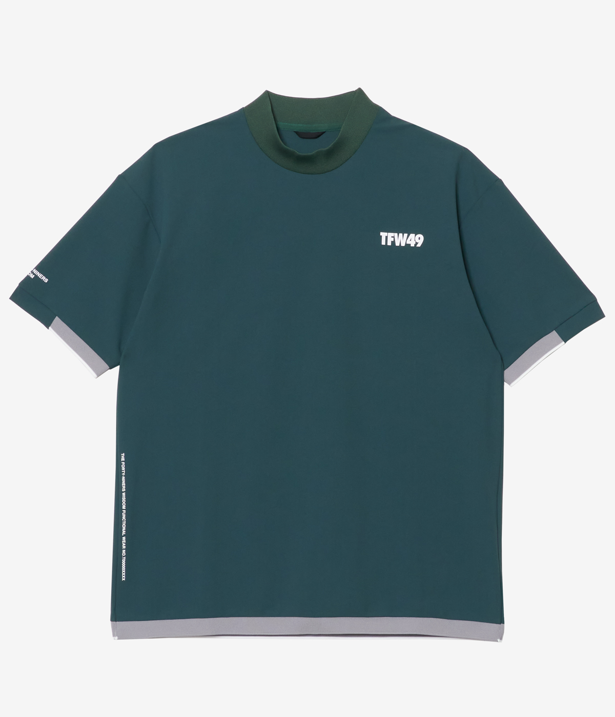 TFW49 青 ゴルフウェアショートスリーブシャツメンズ TFW49 青 ゴルフ