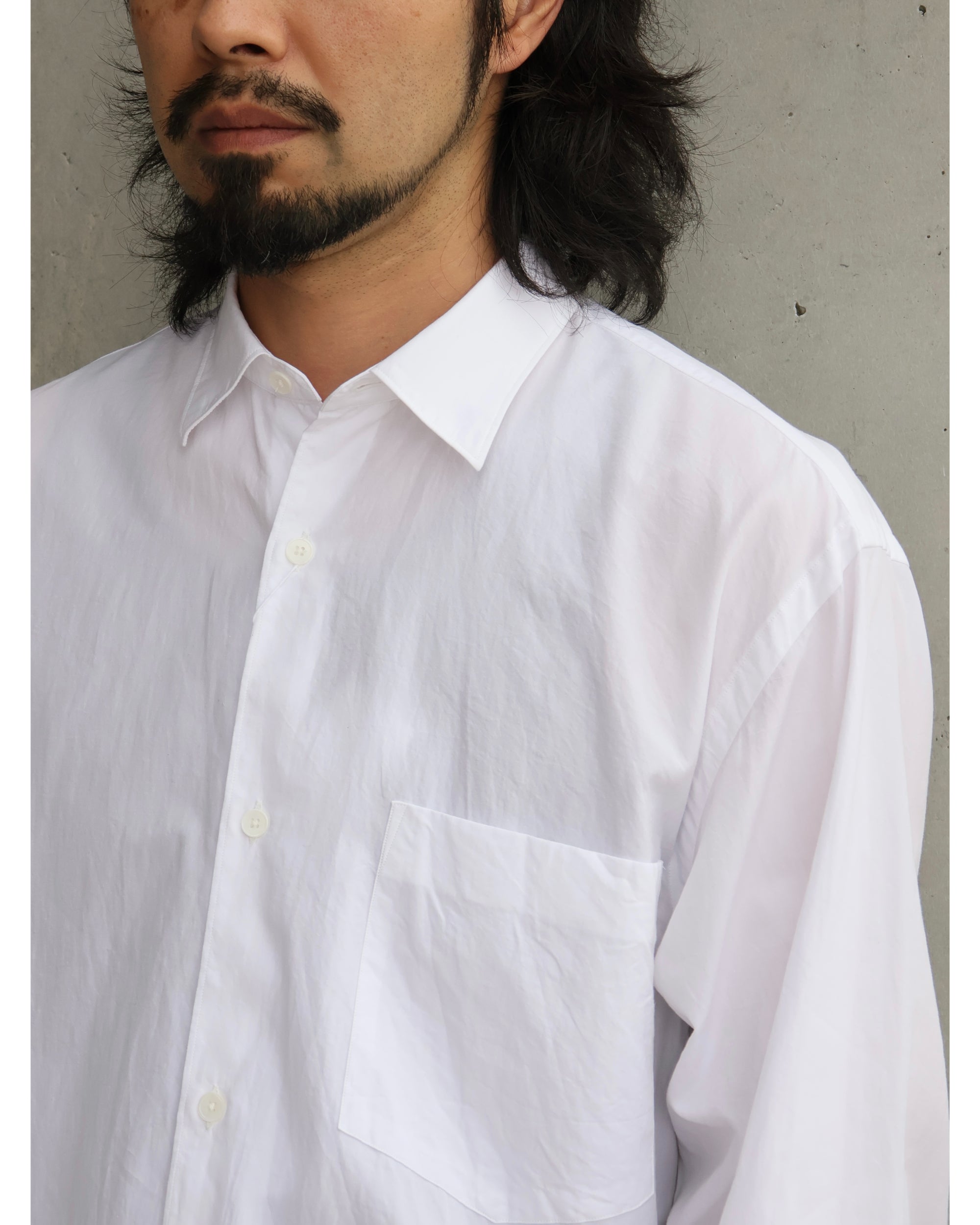 コモリ シャツ WHITE – TIME AFTER TIME