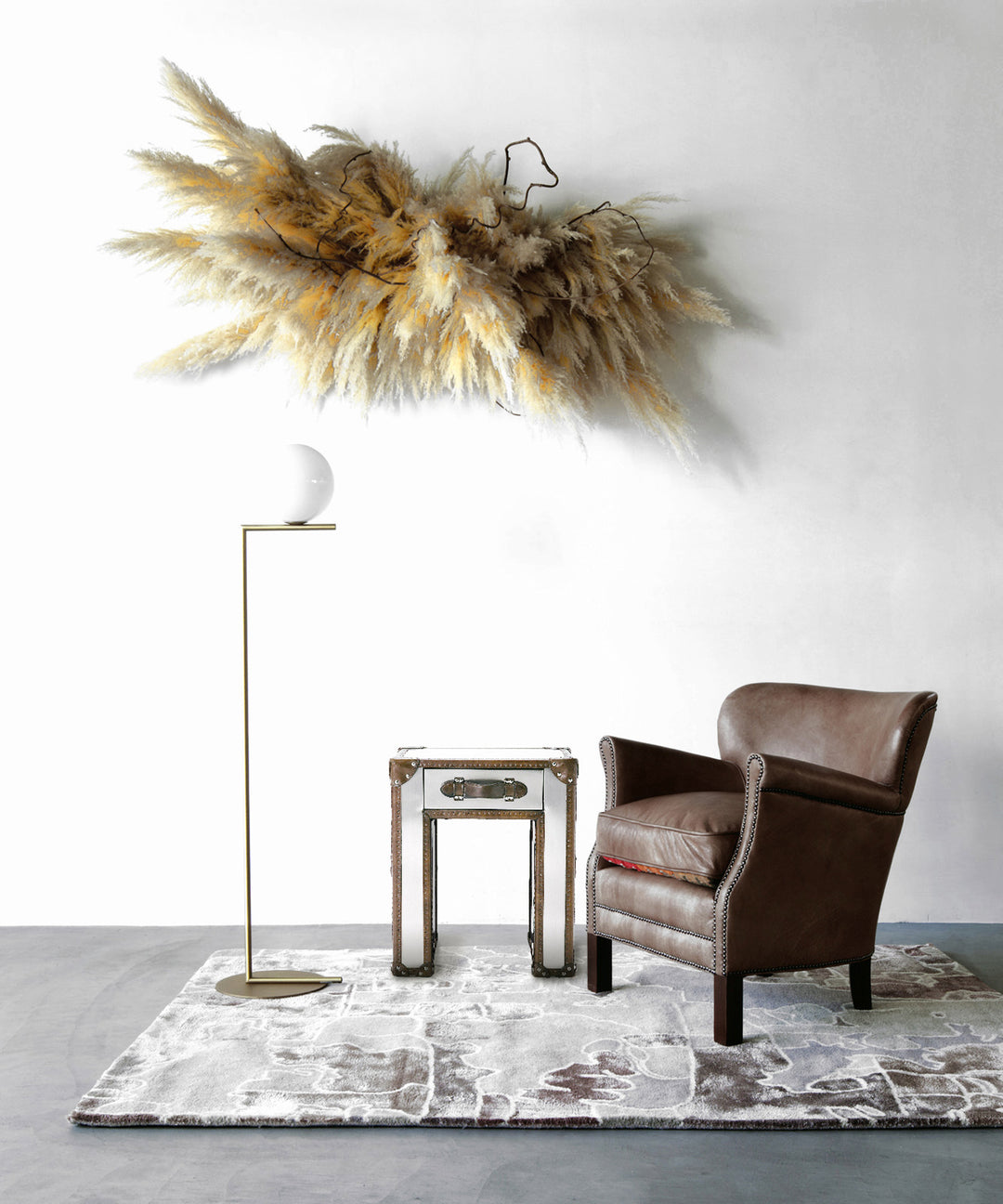 本革 プロフェッサーアームチェア 一人掛け RH レストレーションハード