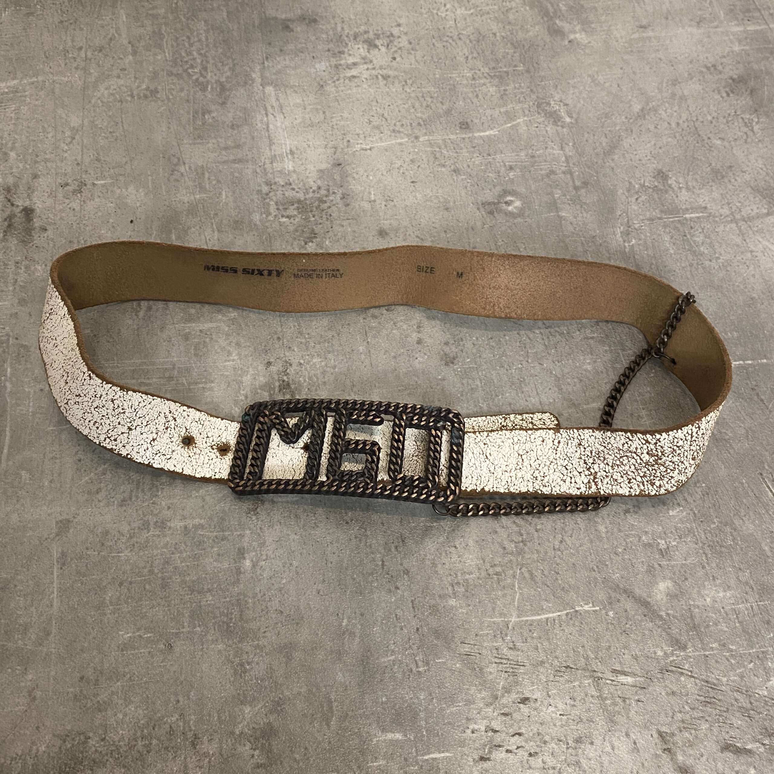 Y2K Grunge Miss Sixty Leather Belt (M) – Timeless Wear