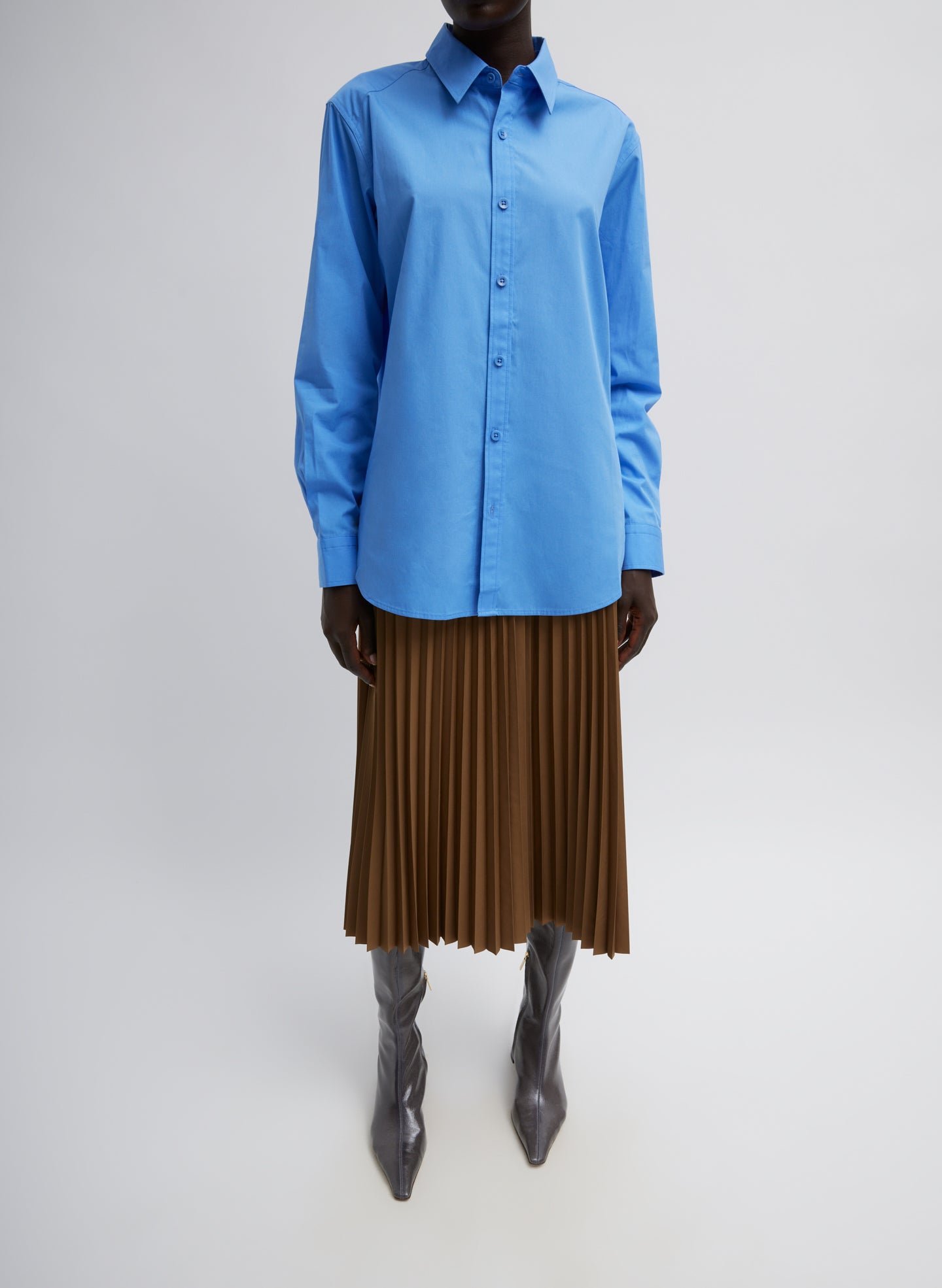 Nylon Pleating Sunray Pull On Skirt – Tibi Official