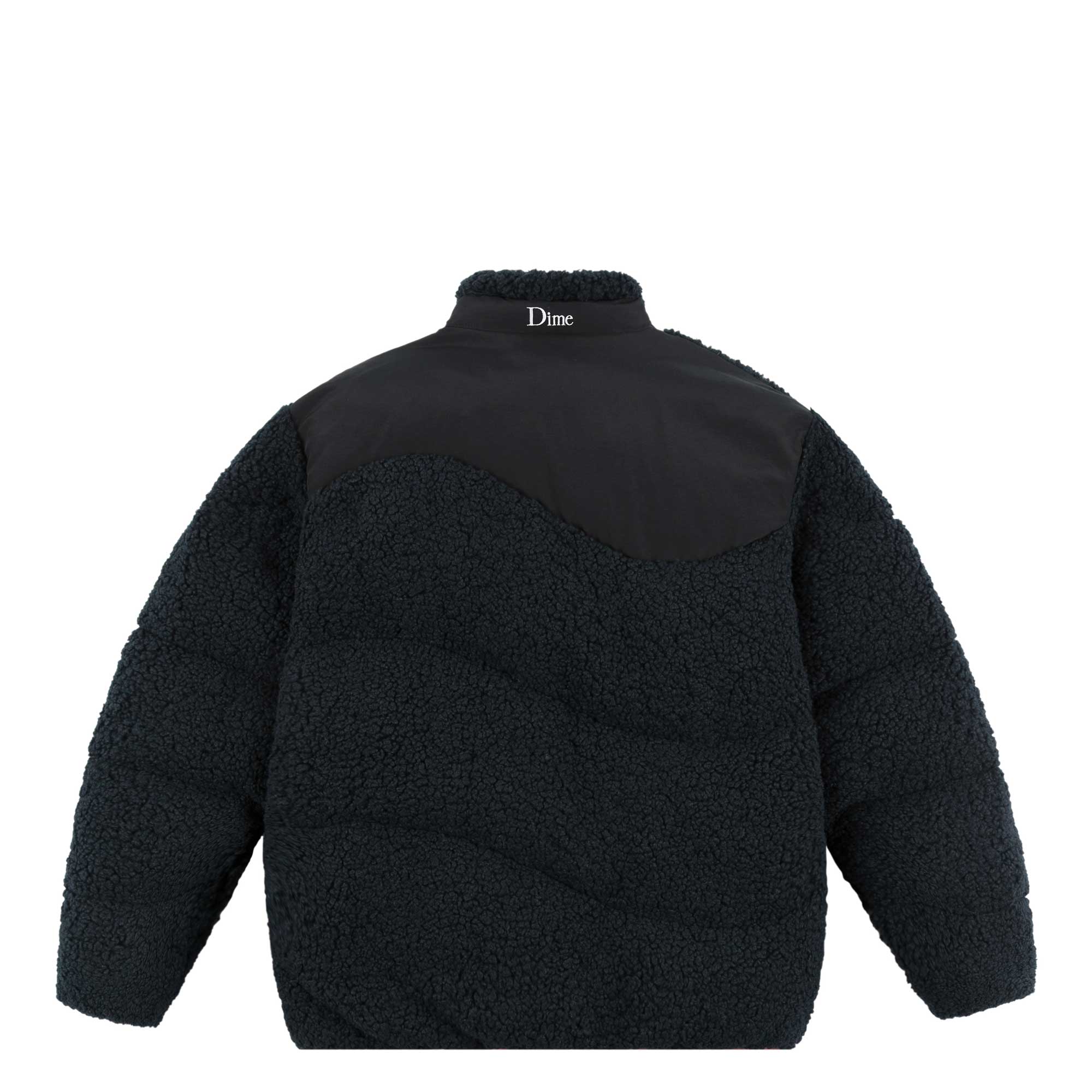 Dime Sherpa Puffer Jacket, navy - Tiki Room Skateboards