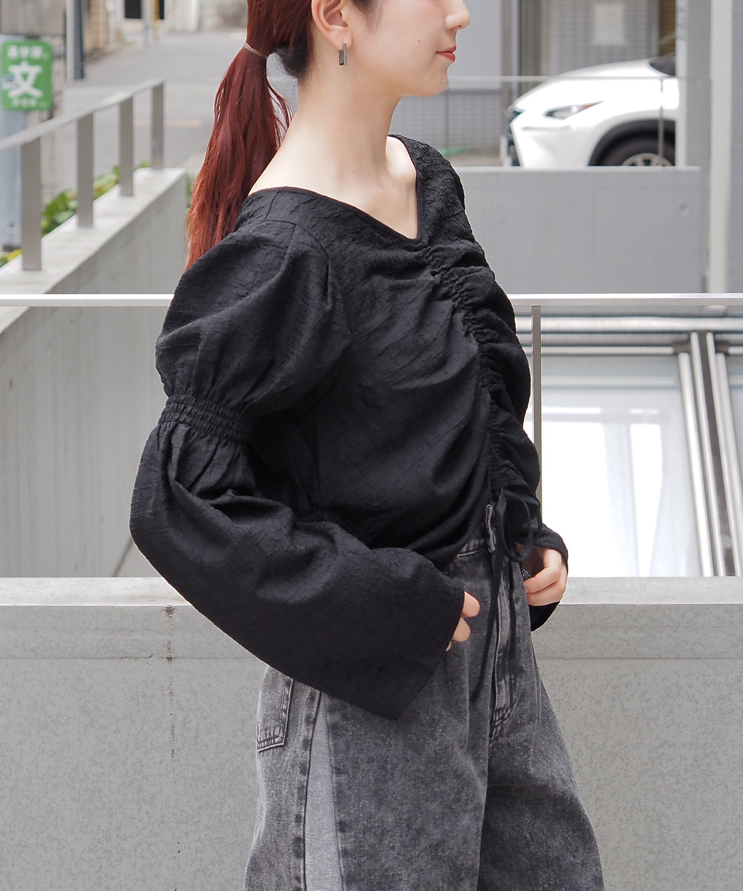 tiptop+pocket ティップトッププラスポケット / 前後2wayシャーリング