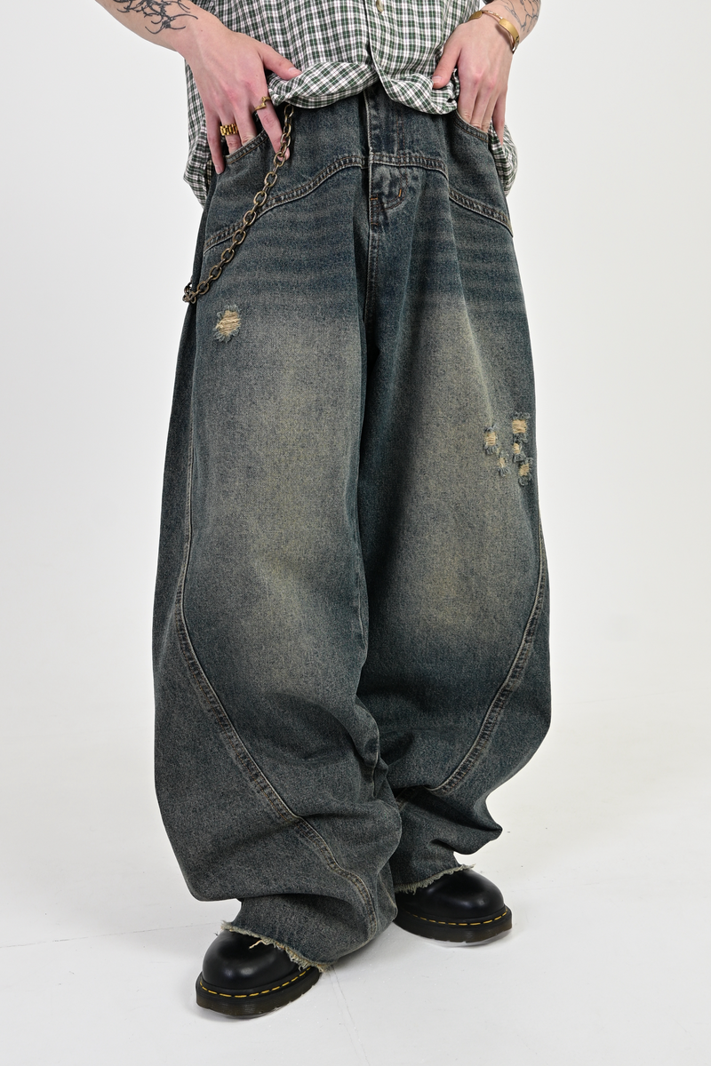 3月上旬お届け】 ウォッシュドカジュアルデニム L0959