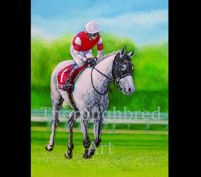 上鈴木正一 油絵原画「ゴールドシップ」コレクション4 | サラブレッド