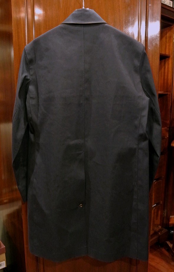 HANCOCK (ハンコック) ゴム引き ステンカラーコート（Navy/40） 新品