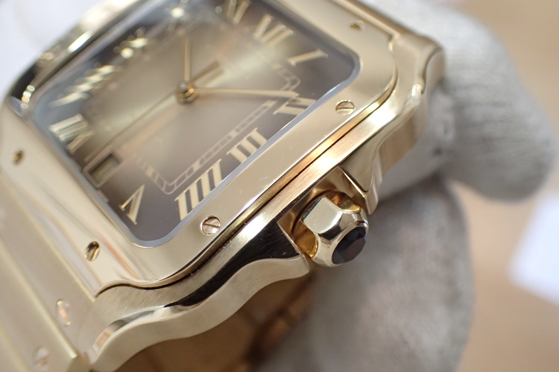 中古品A【CARTIER】カルティエ サントス ドゥ カルティエ K18YG Ref