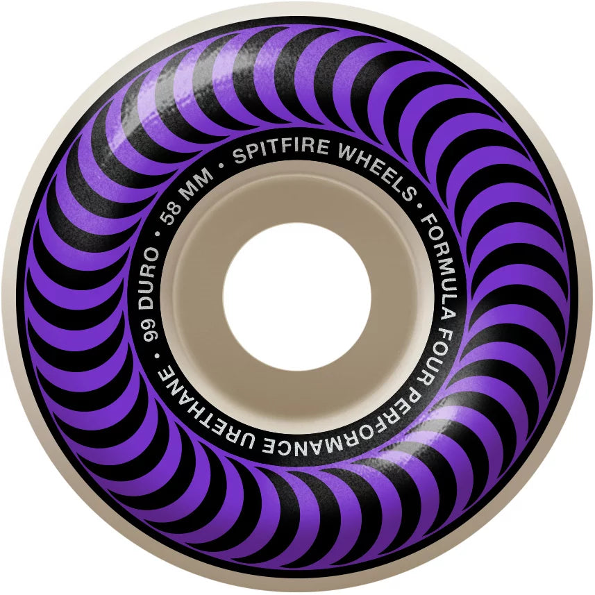 SPITFIRE F4 CLASSIC 58MM 99 DURO SKATEBOARD WHEELS – The Dark Slide