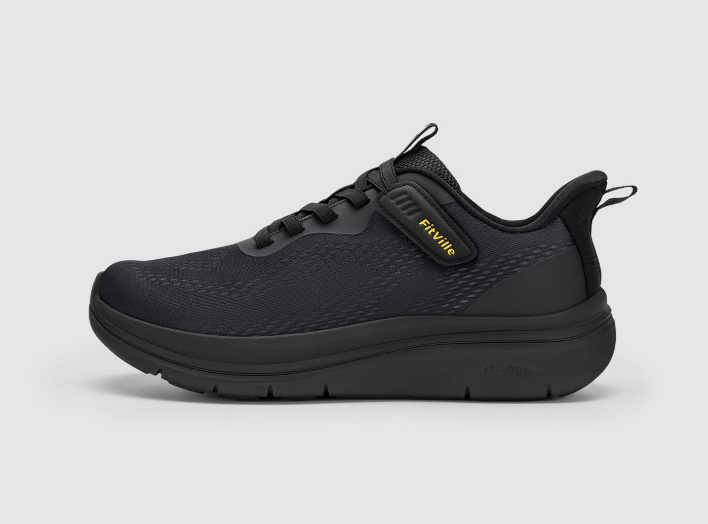 FitVille Men's Cloud Wanderer V22 | EasyTieless Walking Shoes