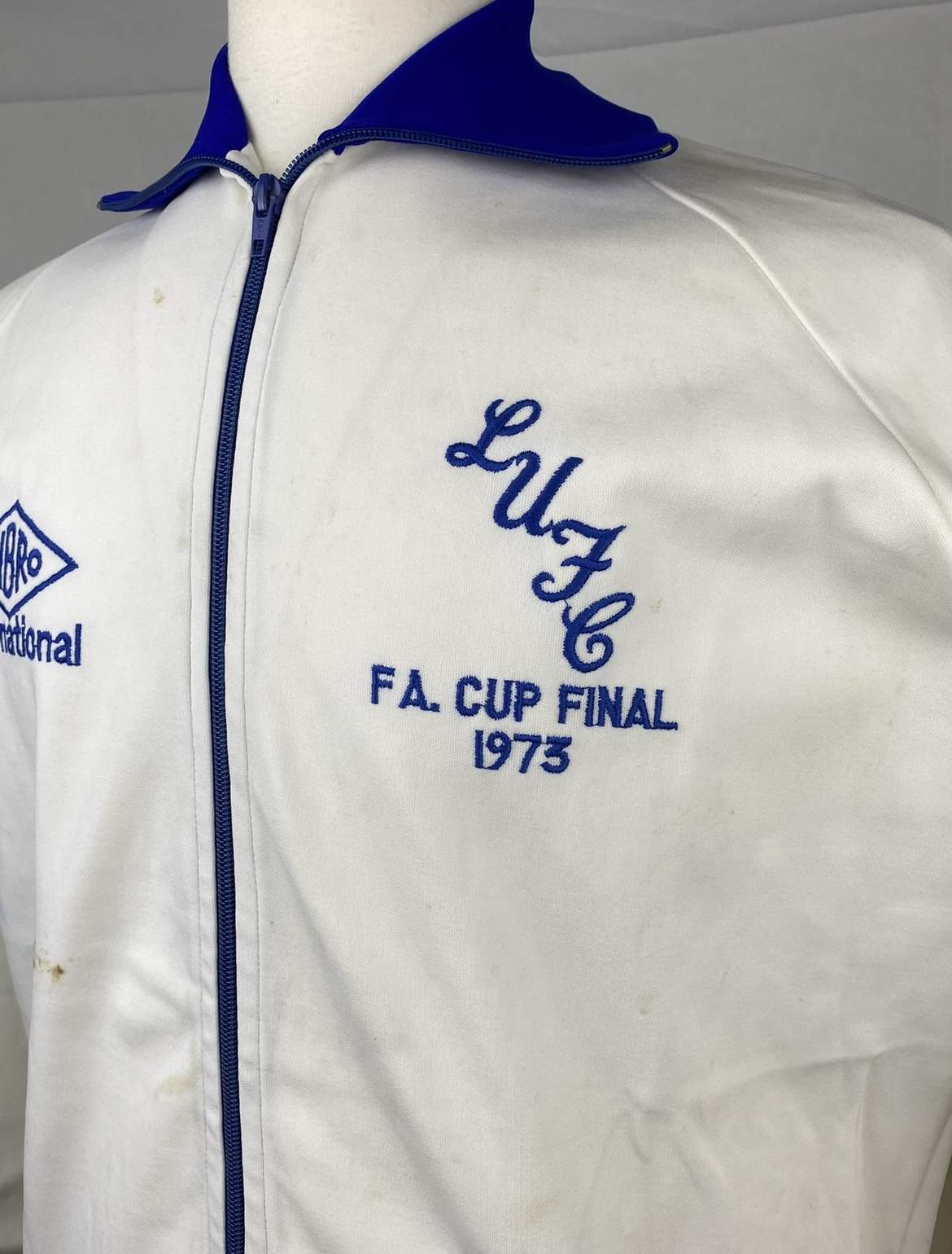 1973 Mick Jones Leeds United FA Cup Final Tracksuit Top Match Worn