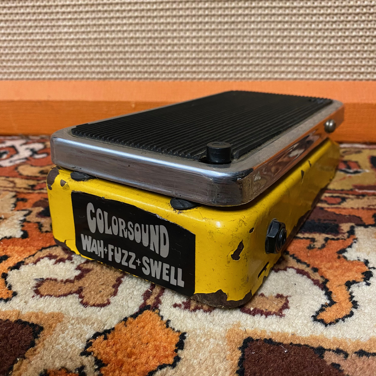 Vintage 1970s Colorsound Wah Fuzz Swell Guitar Effects Pedal -