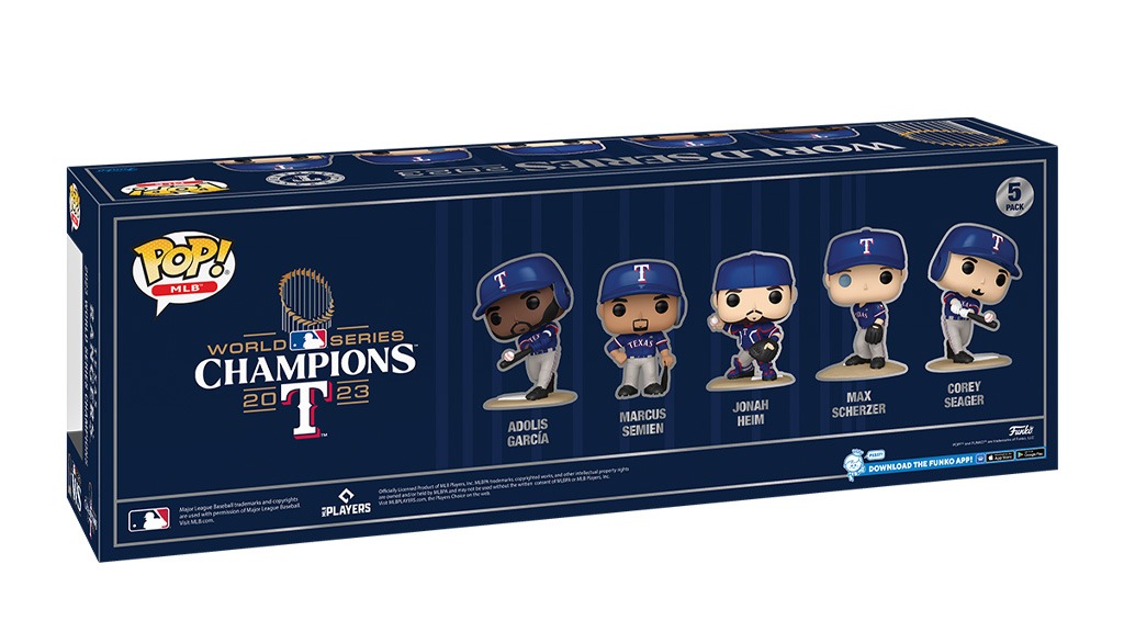 MLB Funko Pop レンジャーズ ワールドシリーズチャンピオン5体セット