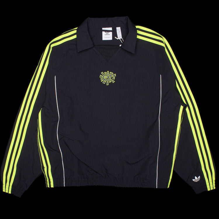 adidas always ウインドジャケット ブラック/グリーン アディダス