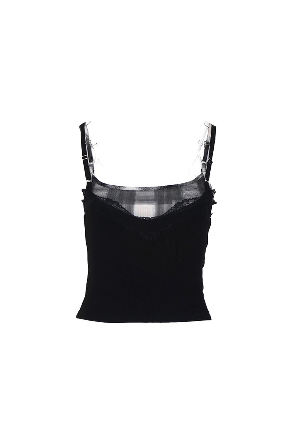 theredthread S fur sequins camisole 黒 THEREDTHREAD / ザレッド