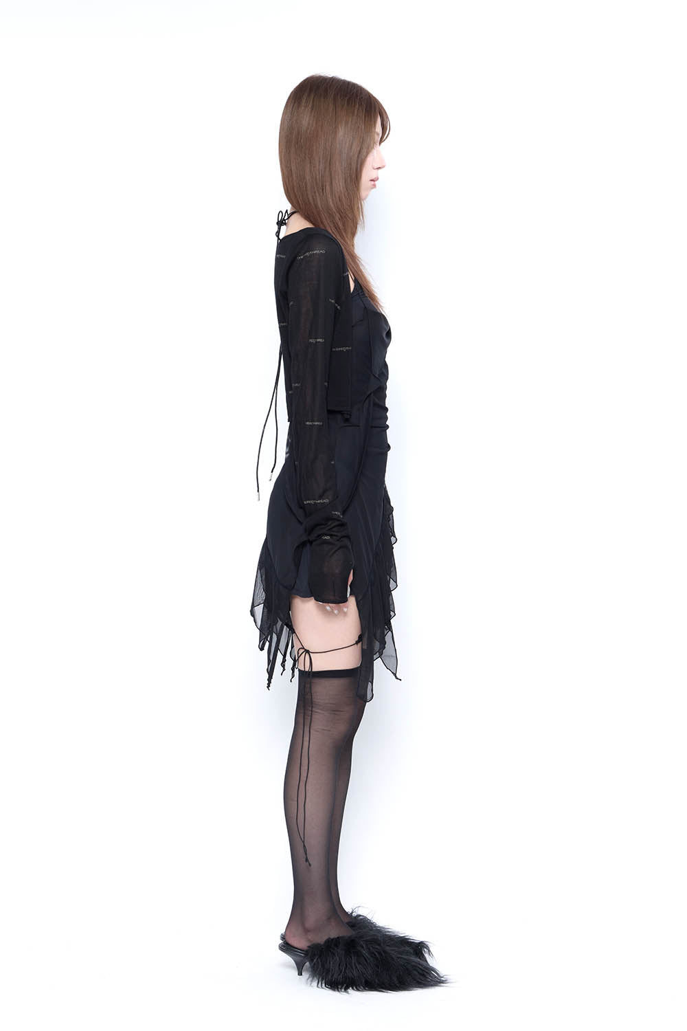 THEREDTHREAD】S ruffle tulle dress