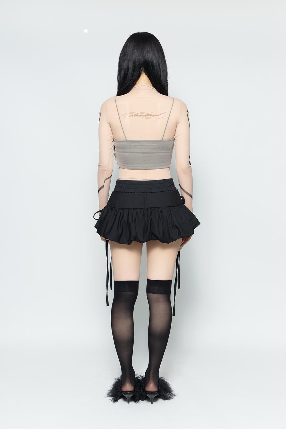 THEREDTHREAD / ザレッドスレッド】S layered balloon skirt